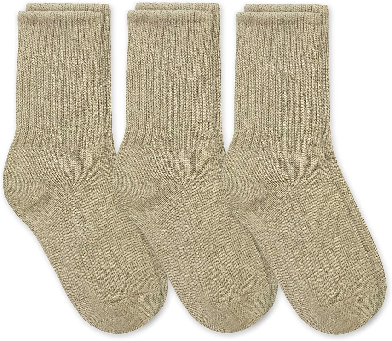 Jefferies Socks Boys' School Uniform Ribbed Crew Dress Socks 3 Pack