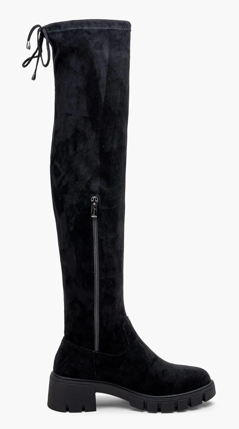 Jeossy Women's 990 Over The Knee High Boots Platform Thigh High Round Toe Long Boots