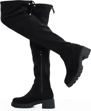 Jeossy Women's 990 Over The Knee High Boots Platform Thigh High Round Toe Long Boots
