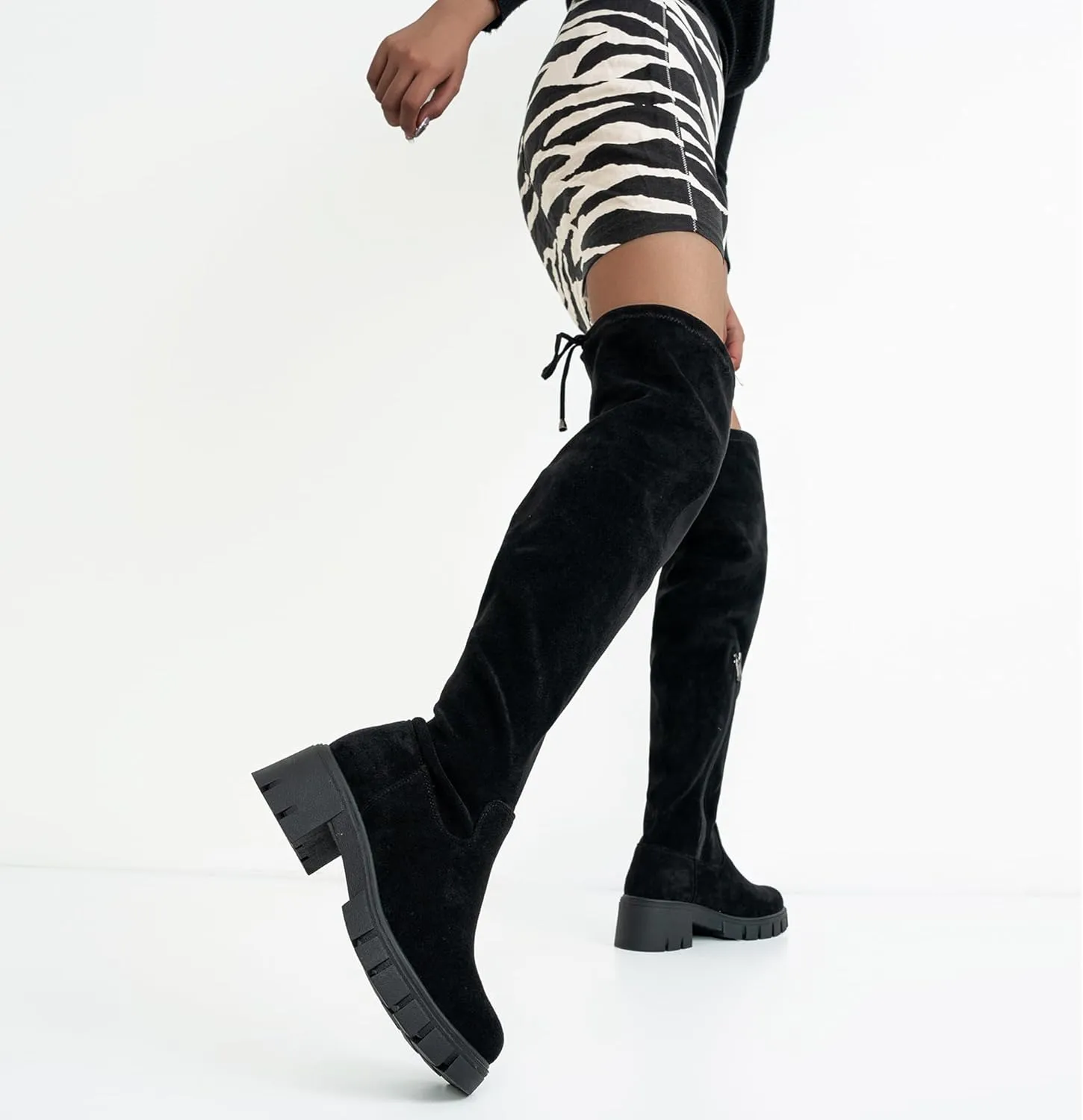 Jeossy Women's 990 Over The Knee High Boots Platform Thigh High Round Toe Long Boots