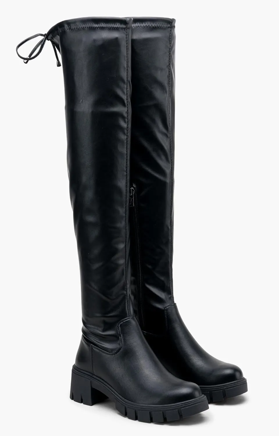 Jeossy Women's 990 Over The Knee High Boots Platform Thigh High Round Toe Long Boots