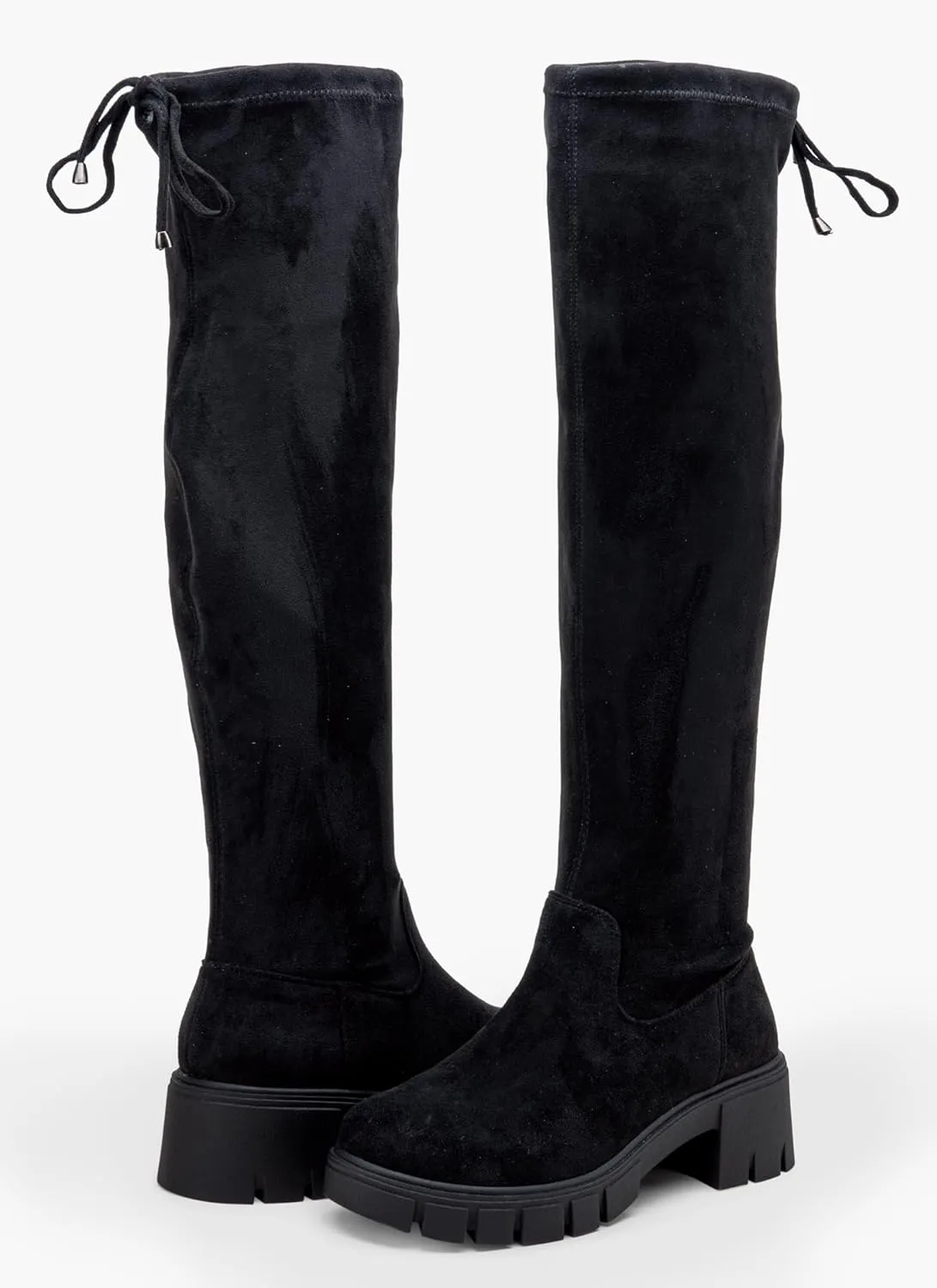 Jeossy Women's 990 Over The Knee High Boots Platform Thigh High Round Toe Long Boots