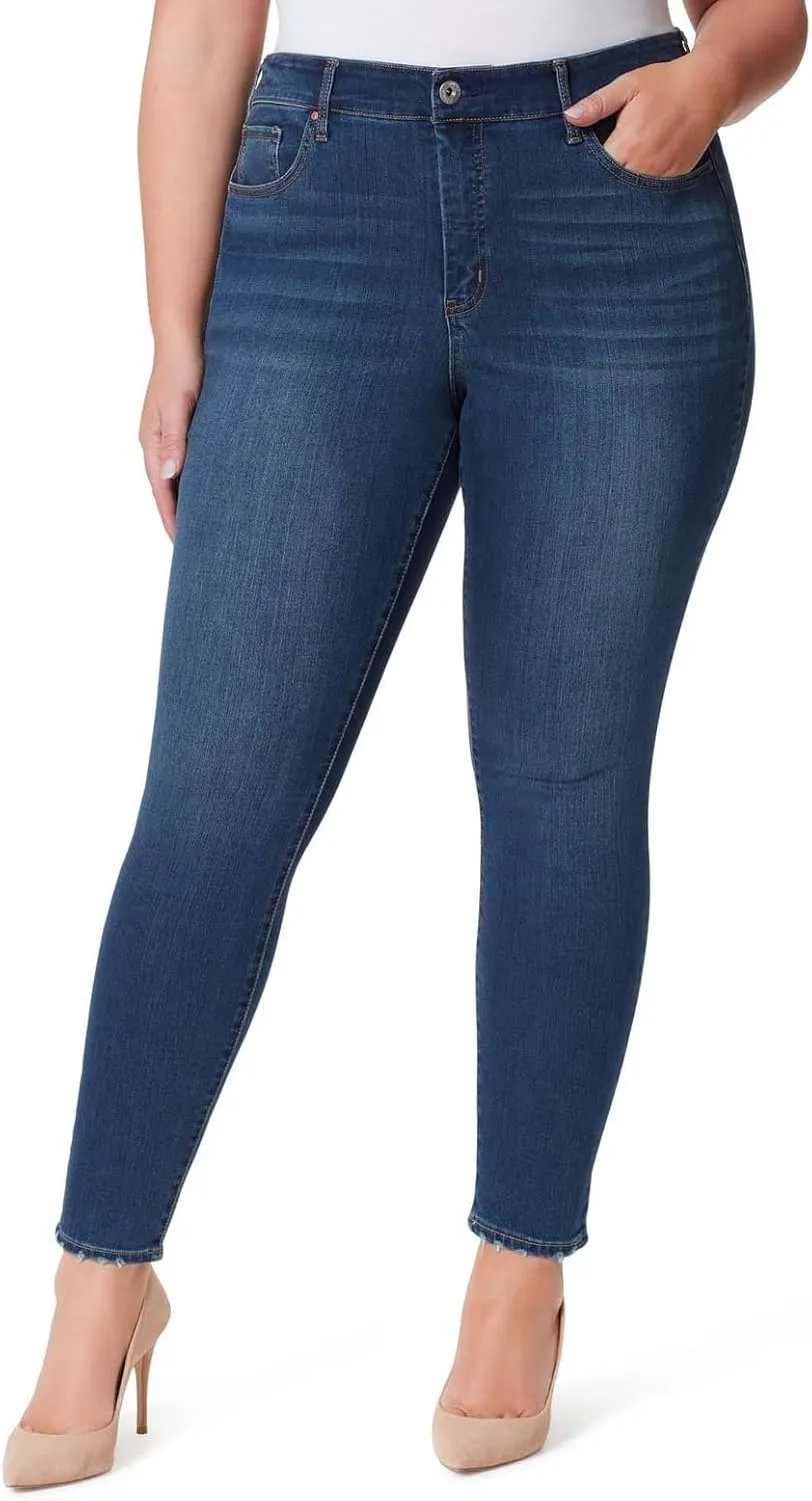 Jessica Simpson Women's Adored Curvy High Rise Ankle Skinny Jean