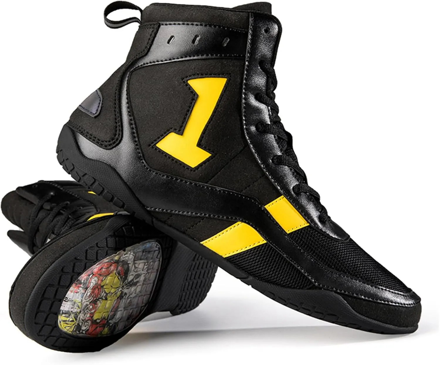 JiuQing Wrestling Shoes Men Women Barefoot Indoor Fitness Training Boots Lightweight Boxing Weightlifting Sport Boots