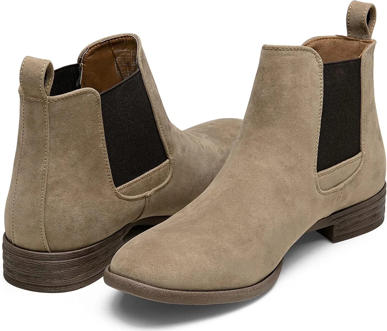 Jousen Men's Chelsea Boots Lightweight Casual Chukka Ankle Boots Classic Elastic Dress Boots For Men