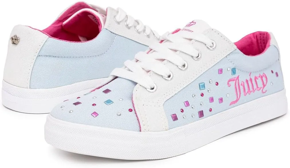 Juicy Couture Girls Shoes Walking Sneaker Fashion Casual Tennis Shoes for Big & Little Kids