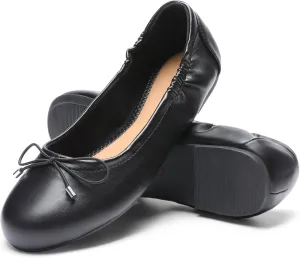 JustFab Womens Ballet Flats Shoes Foldable Round Toe Dress Shoes Comfortable Slip On Walking Flats Shoes Comfort Soft