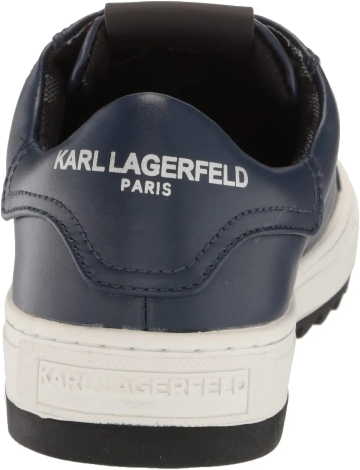 Karl Lagerfeld Paris Men's Recycled Leather Low Top Sneaker