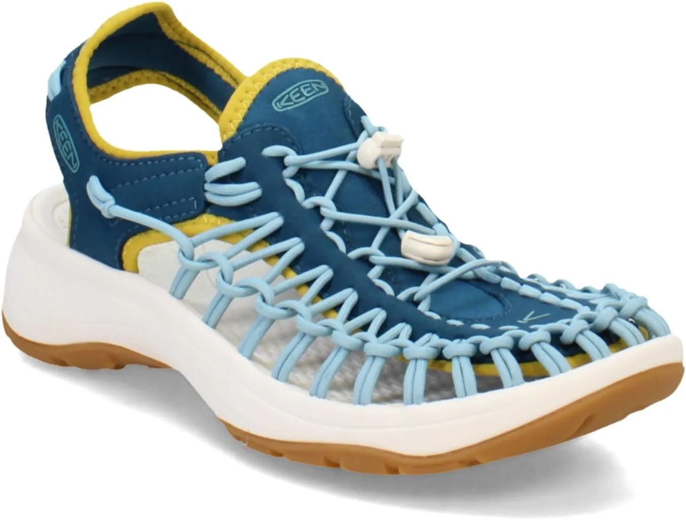 KEEN Women's Uneek Astoria Breathable Lifted Heel Two Cord Casual Water Sandals
