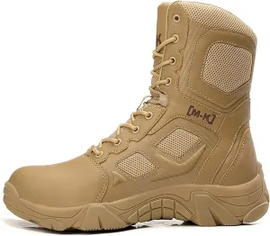 Large size field training, battlefield training, military boots, combat boots, snow boots, men's shoesSteel toe shoes