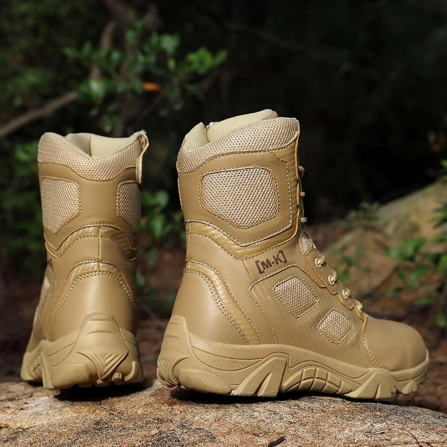 Large size field training, battlefield training, military boots, combat boots, snow boots, men's shoesSteel toe shoes