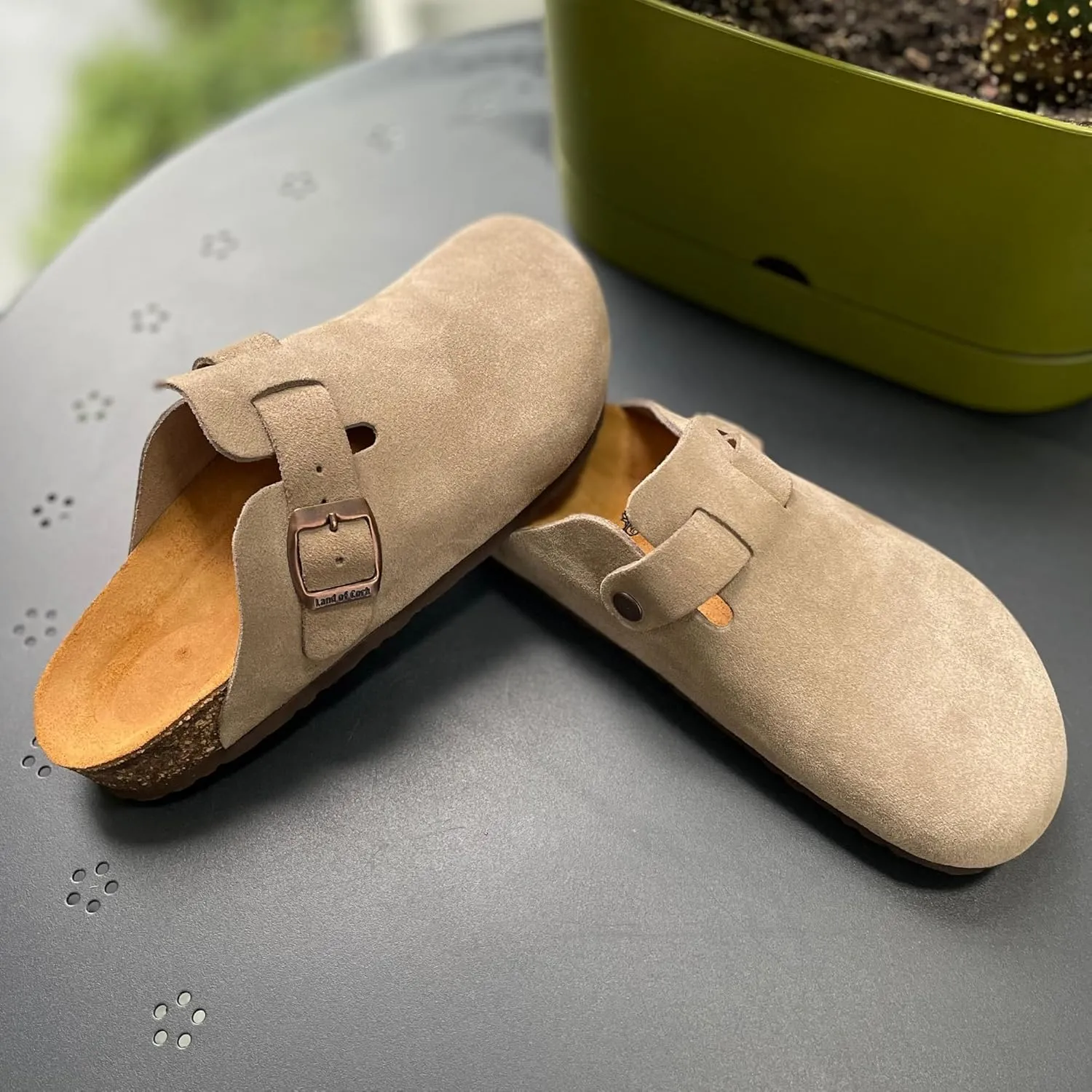 LC Handmade Natural Unisex Clogs with Cork Sole – Anatomical, Orthopedic, Stylish Leather Summer Shoes, Comfortable and Unique (10)