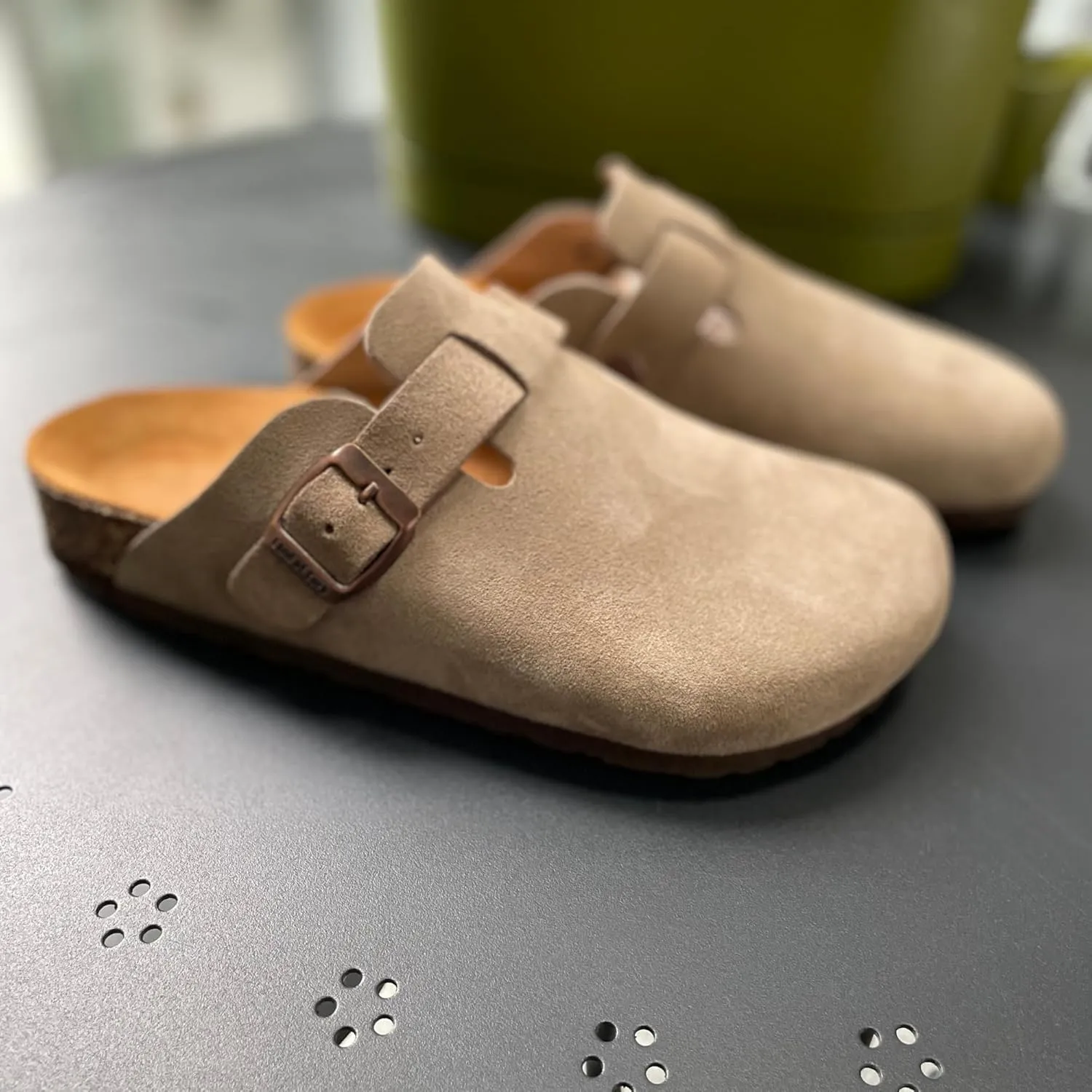 LC Handmade Natural Unisex Clogs with Cork Sole – Anatomical, Orthopedic, Stylish Leather Summer Shoes, Comfortable and Unique (10)