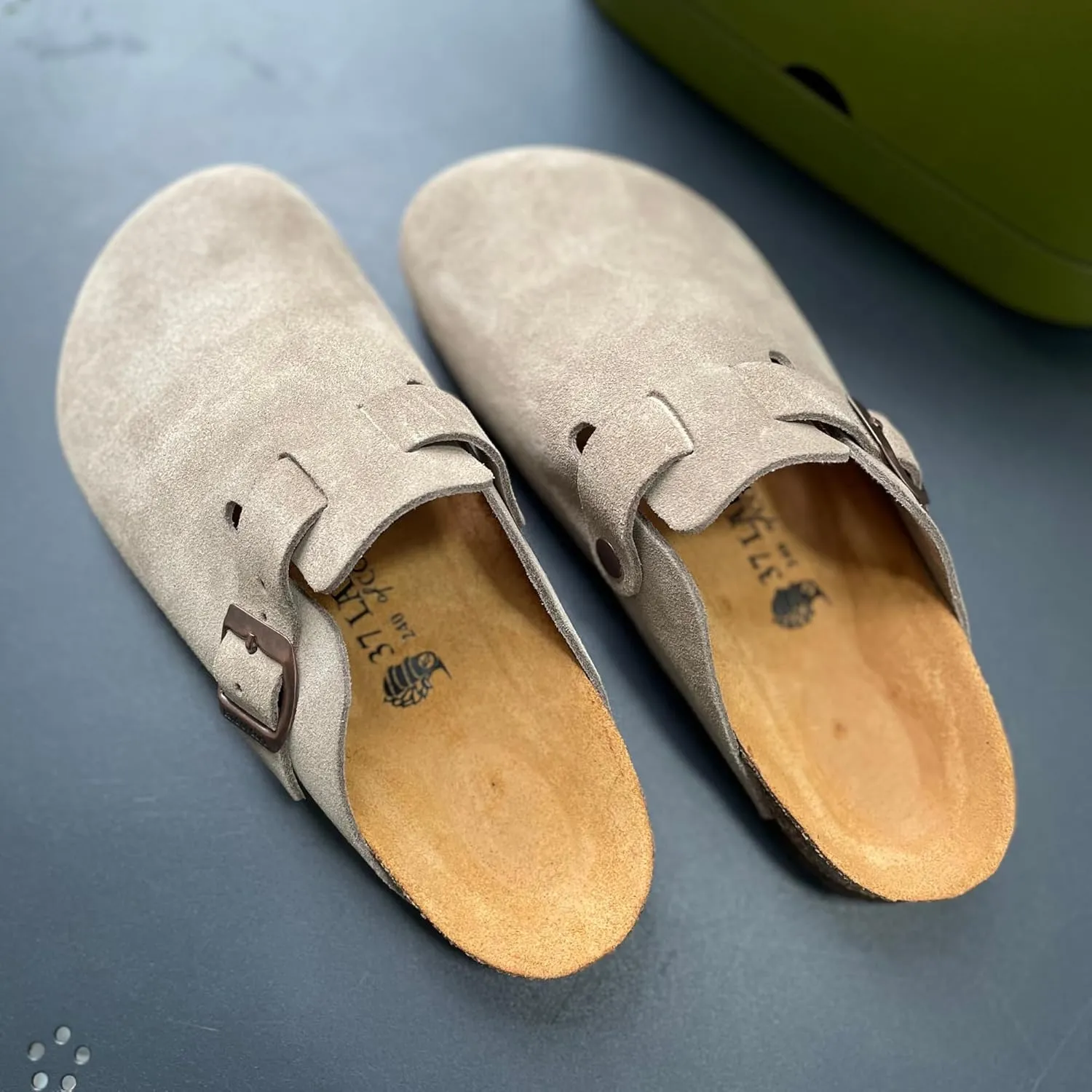 LC Handmade Natural Unisex Clogs with Cork Sole – Anatomical, Orthopedic, Stylish Leather Summer Shoes, Comfortable and Unique (10)