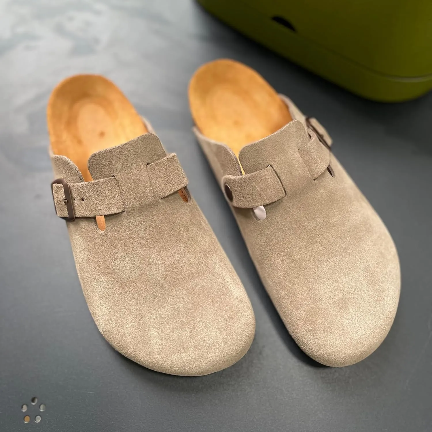 LC Handmade Natural Unisex Clogs with Cork Sole – Anatomical, Orthopedic, Stylish Leather Summer Shoes, Comfortable and Unique (10)