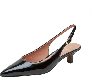 Linea Paolo - CECIL - Womens Low Kitten Heel Slingback Pumps