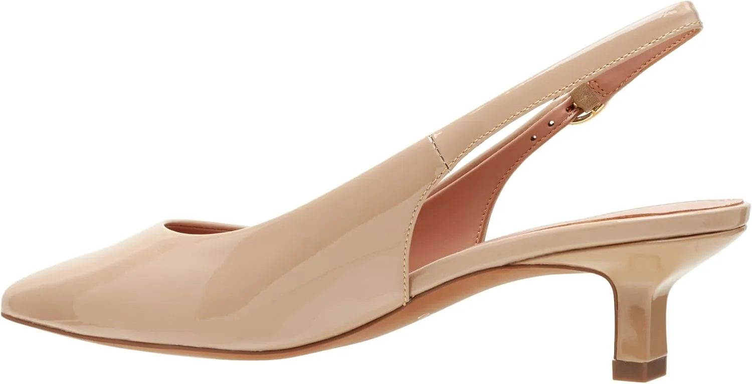 Linea Paolo - CECIL - Womens Low Kitten Heel Slingback Pumps