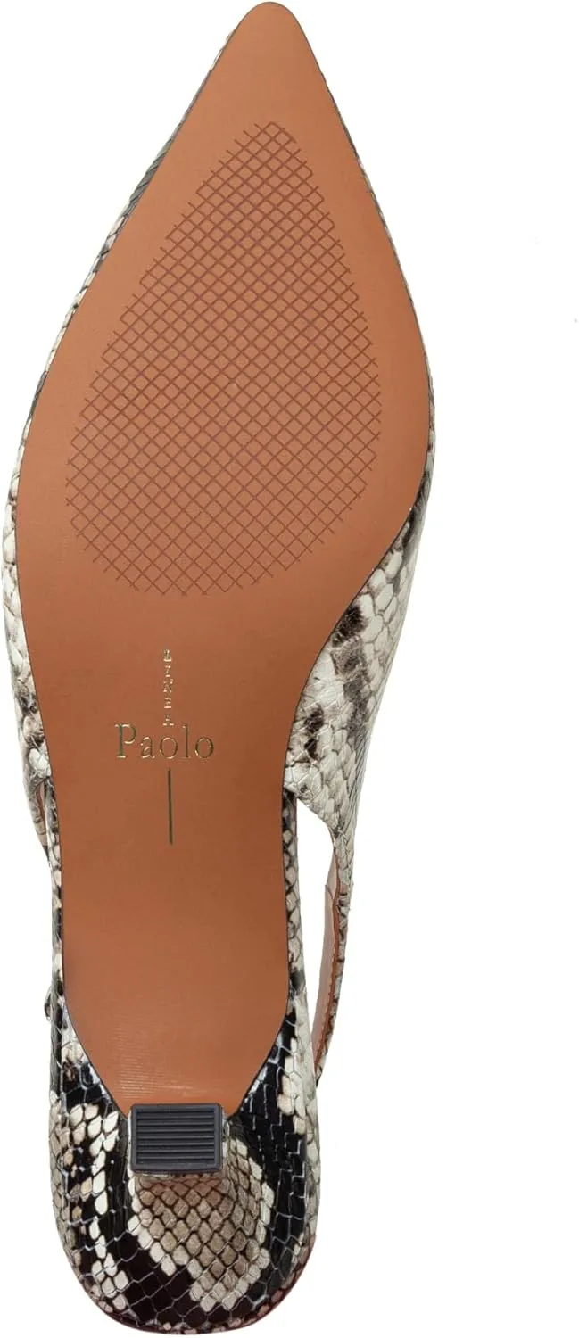 Linea Paolo - CECIL - Womens Low Kitten Heel Slingback Pumps