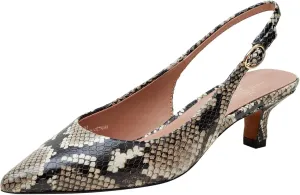 Linea Paolo - CECIL - Womens Low Kitten Heel Slingback Pumps