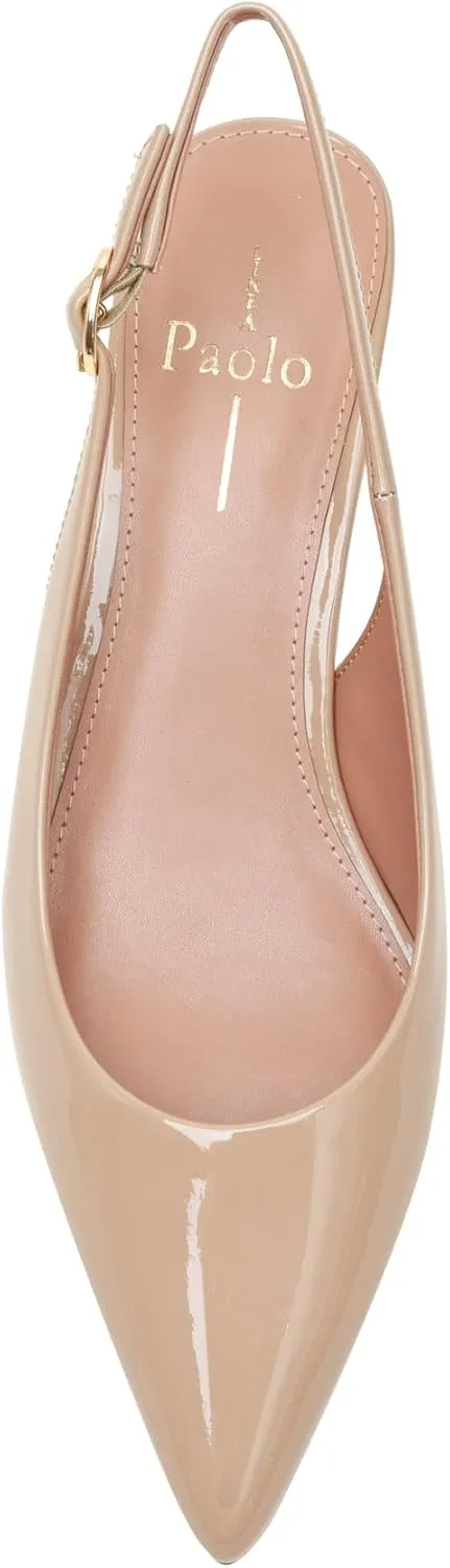 Linea Paolo - CECIL - Womens Low Kitten Heel Slingback Pumps