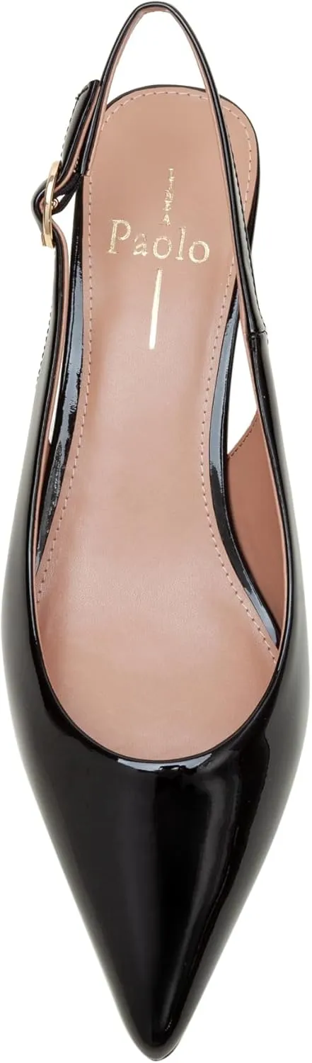 Linea Paolo - CECIL - Womens Low Kitten Heel Slingback Pumps