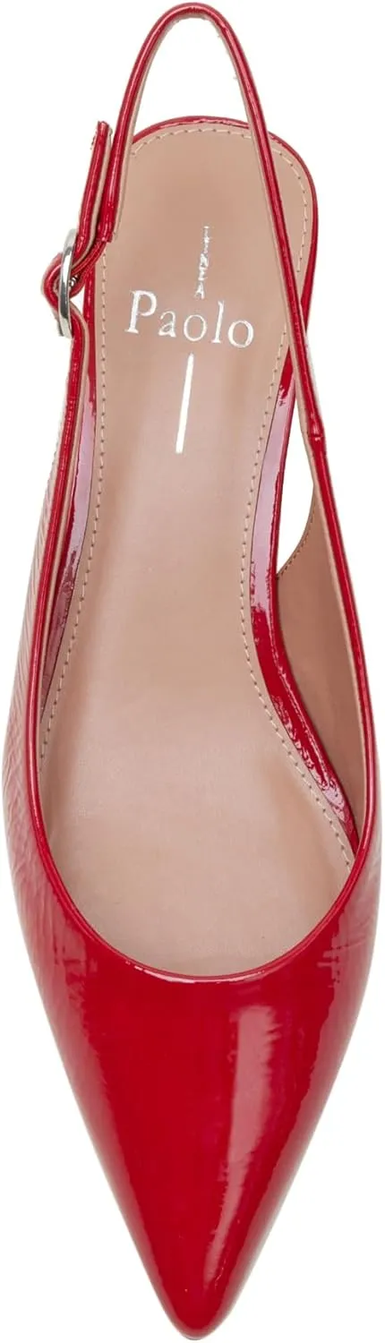 Linea Paolo - CECIL - Womens Low Kitten Heel Slingback Pumps