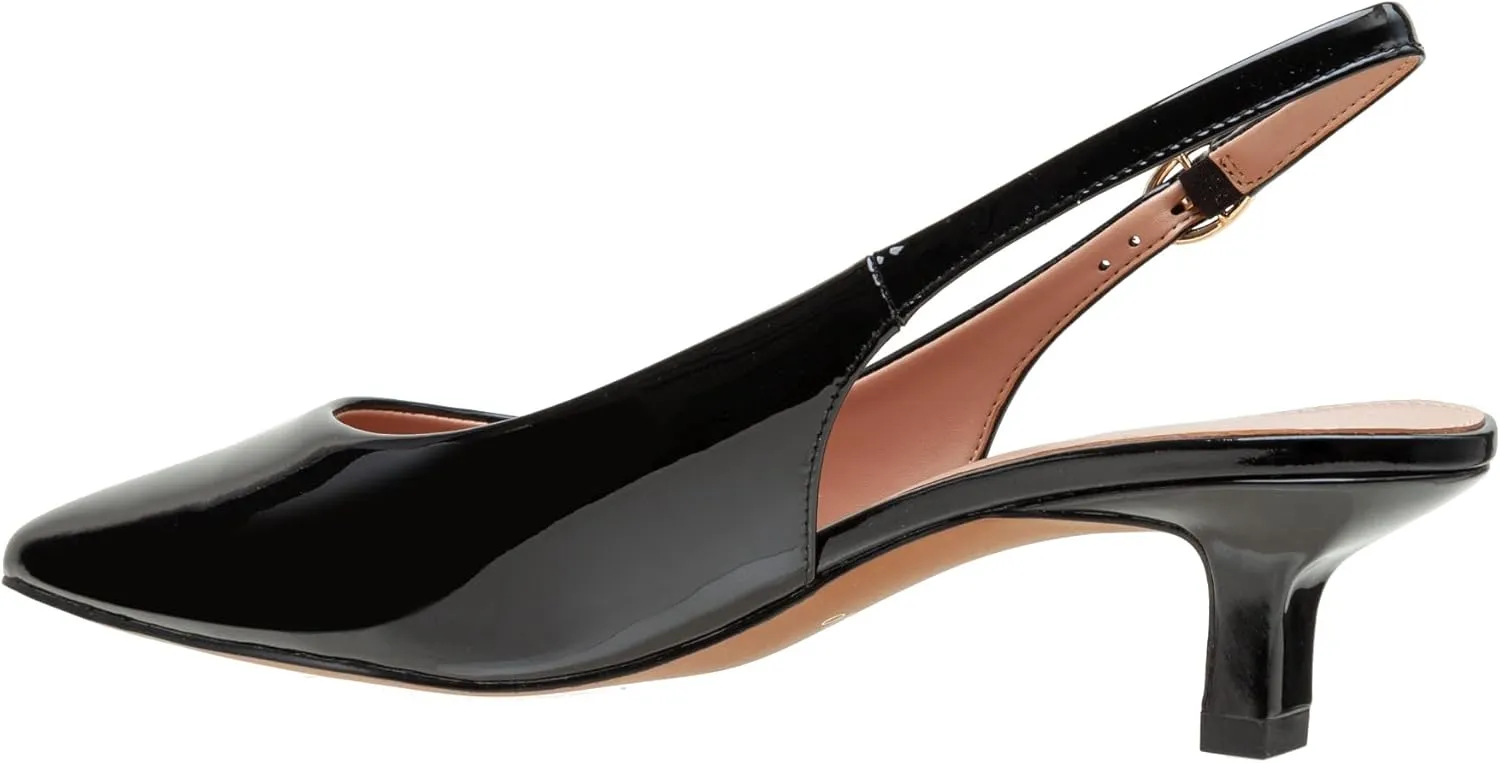Linea Paolo - CECIL - Womens Low Kitten Heel Slingback Pumps
