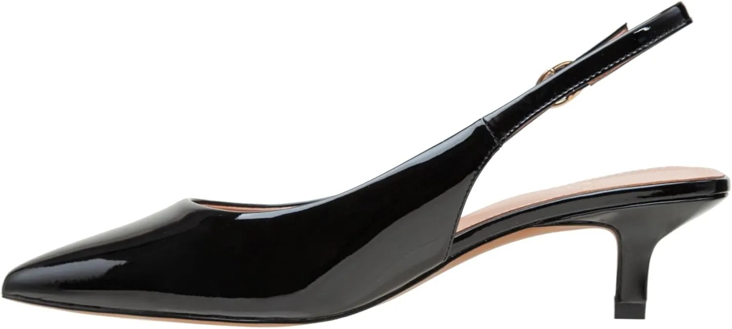 Linea Paolo - CECIL - Womens Low Kitten Heel Slingback Pumps