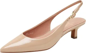 Linea Paolo - CECIL - Womens Low Kitten Heel Slingback Pumps