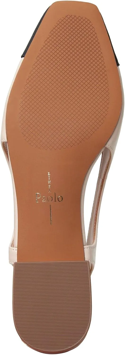 Linea Paolo - Charley - Womens Cap Toe Chop Out Low Block Heel Pumps