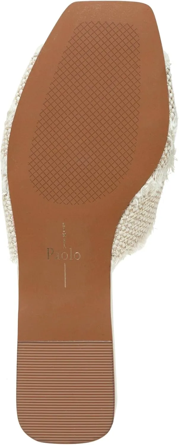 Linea Paolo - LOTTIE - Womens Frayed Fabric Cross Band Fashion Sandals