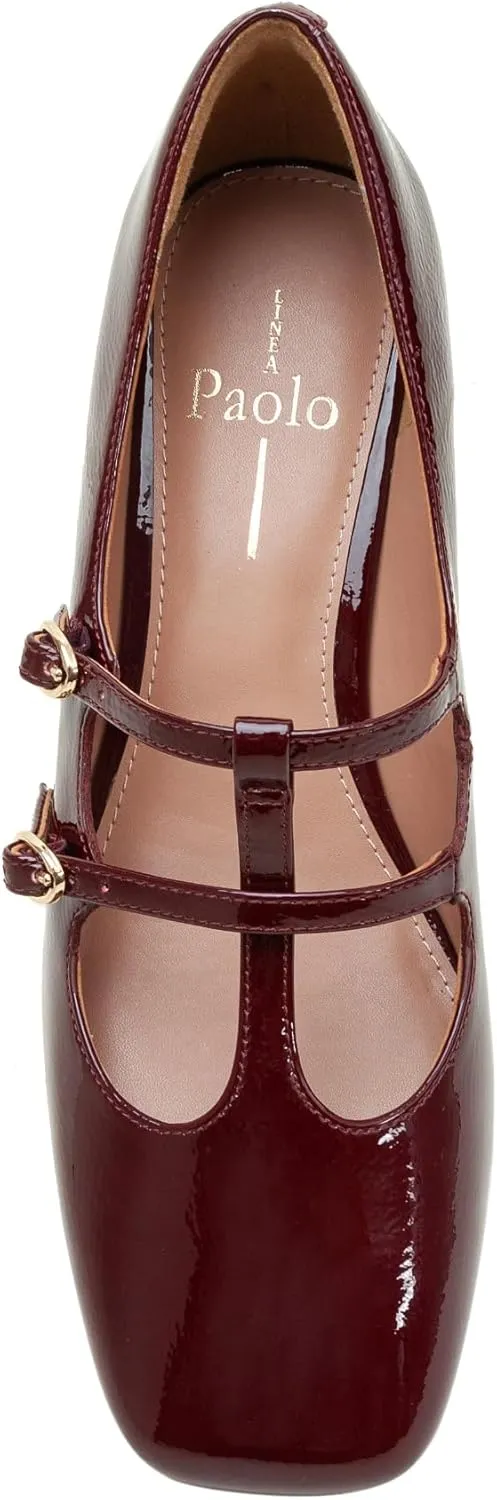 Linea Paolo - Maurice - Womens Double Mary Jane T-Strap Pumps