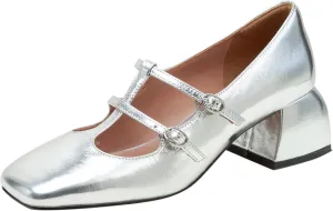 Linea Paolo - Maurice - Womens Double Mary Jane T-Strap Pumps