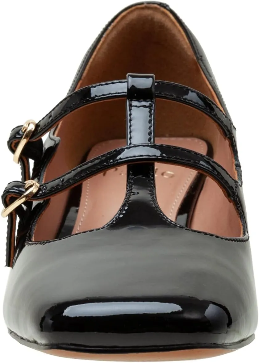 Linea Paolo - Maurice - Womens Double Mary Jane T-Strap Pumps