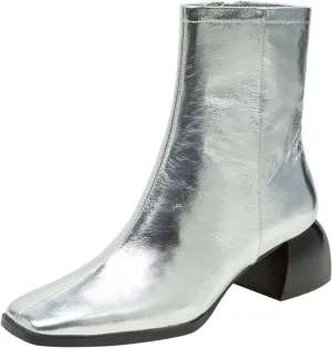 Linea Paolo - SAYLOR - Womens Block Heel Leather Ankle Boots