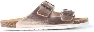 Marbella Two Strap Bio Sandals for Women - Sustainable, Eco Friendly, Vegan Leather Sandals. Recycled Upper, Comfy Insole, Cork Midsole, EVA Sole. Made in Spain
