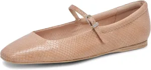 Mary Jane Ballet Flats for Women Casual Square Toe Slip On Flats Comfortable Ankle Buckle Strap Ballerina Shoes