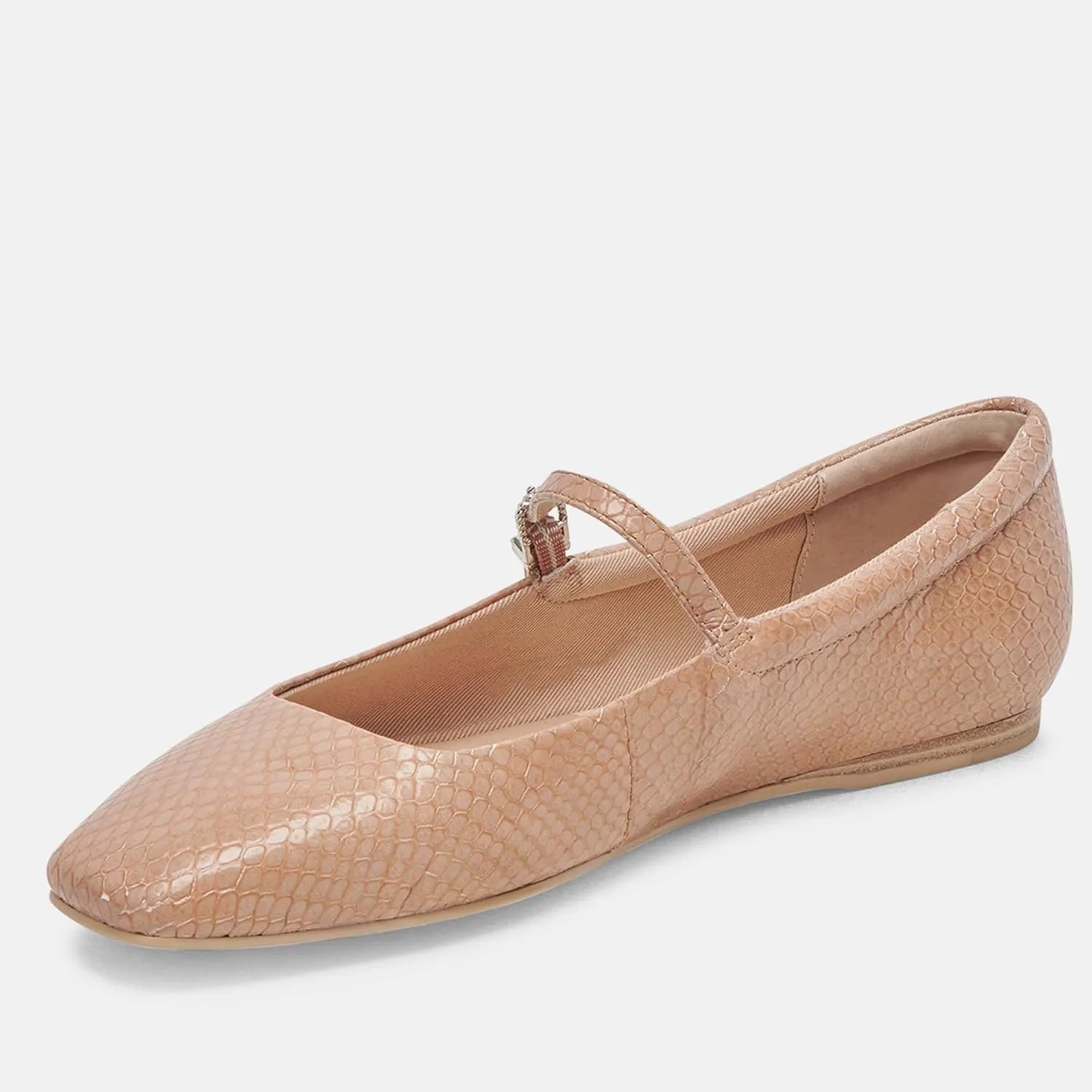 Mary Jane Ballet Flats for Women Casual Square Toe Slip On Flats Comfortable Ankle Buckle Strap Ballerina Shoes