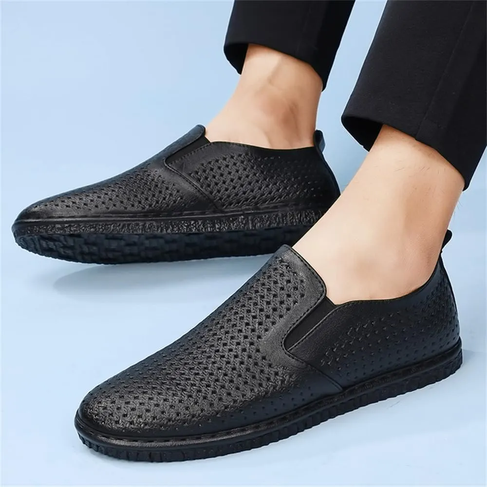Men's Casual Shoes Slip on Loafers Soft Comfortable Flats Shoes Breathable Walking Driving Shoes