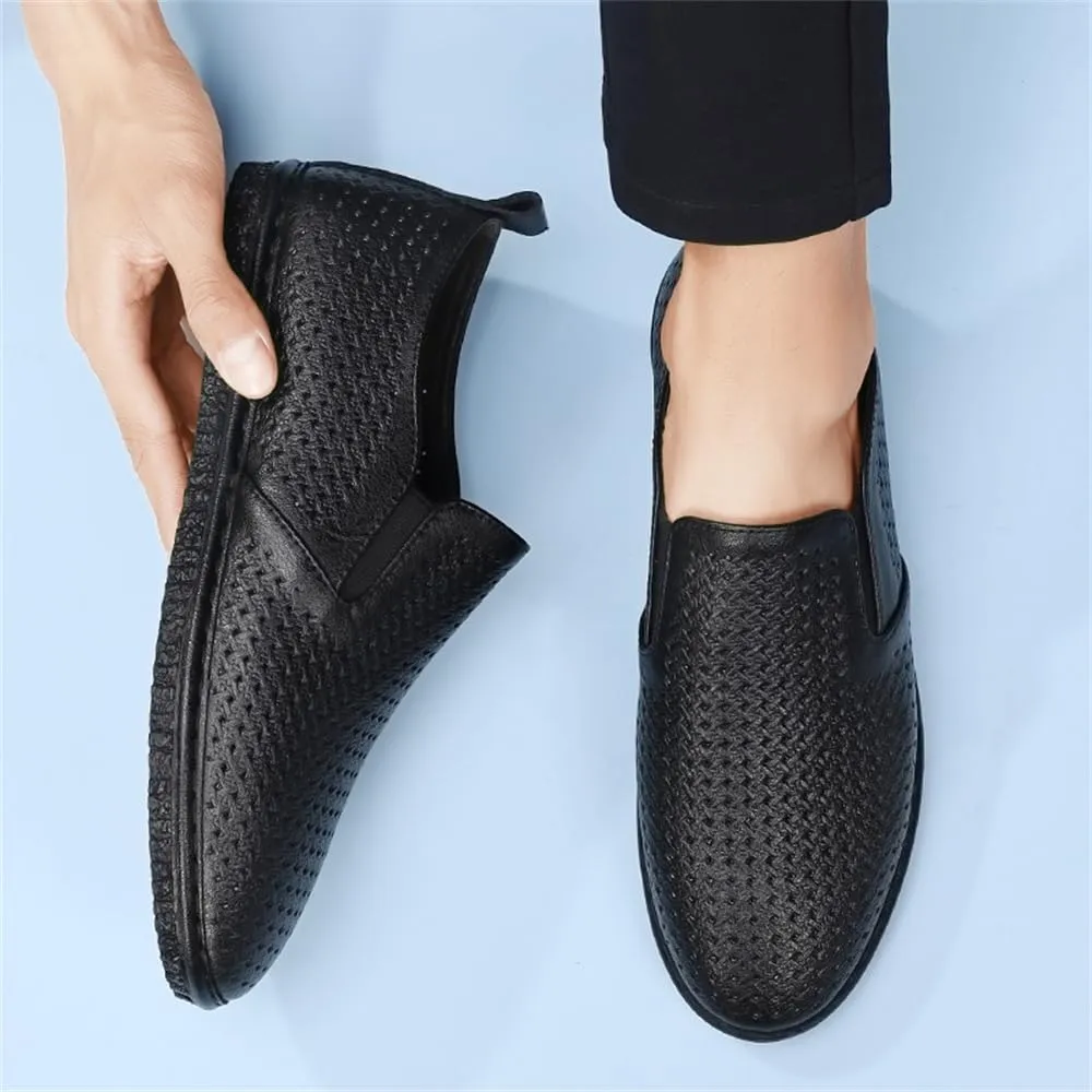 Men's Casual Shoes Slip on Loafers Soft Comfortable Flats Shoes Breathable Walking Driving Shoes