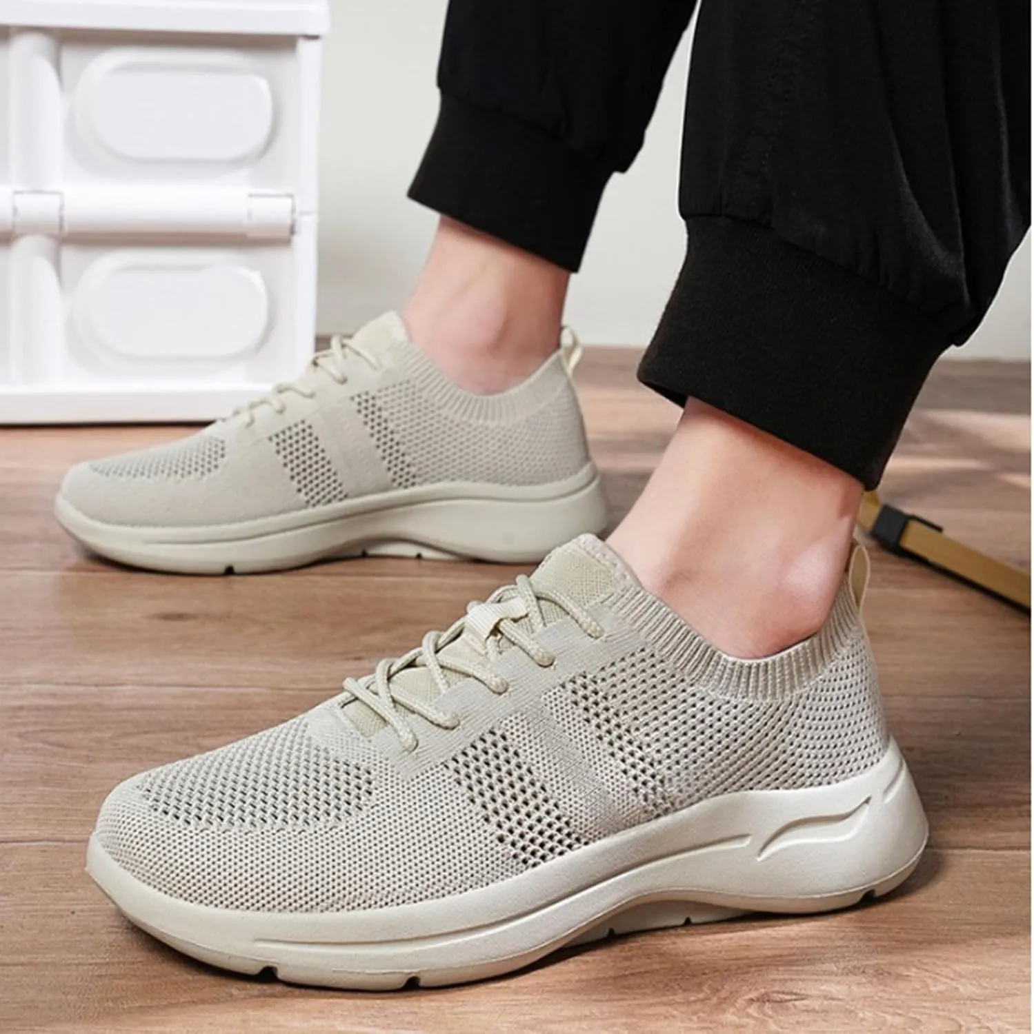 Mens Oxfords Lace-Up Lightweight Casual Walking Shoes Running Shoes for Women Wide White Casual Shoes Casual Sneakers Brown Tennis Shoe Loafers Dress Shoe