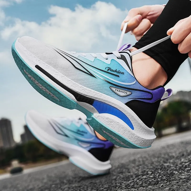 Men's Running Shoes, Non Slip, Breathable, Lightweight Fashion Sneakers, Slip Resistant Athletic Sports Walking Gym Work Shoes