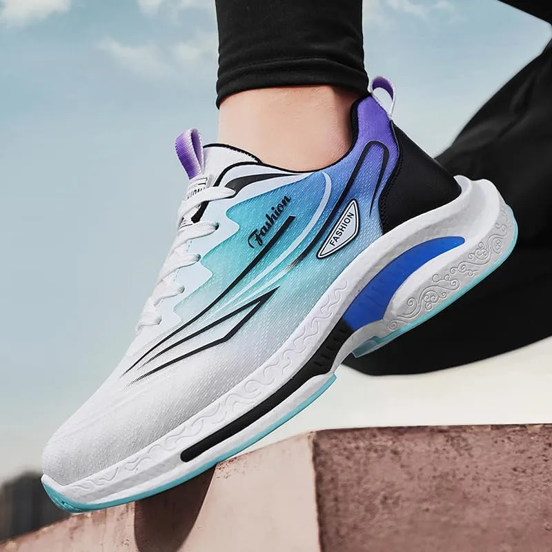 Men's Running Shoes, Non Slip, Breathable, Lightweight Fashion Sneakers, Slip Resistant Athletic Sports Walking Gym Work Shoes