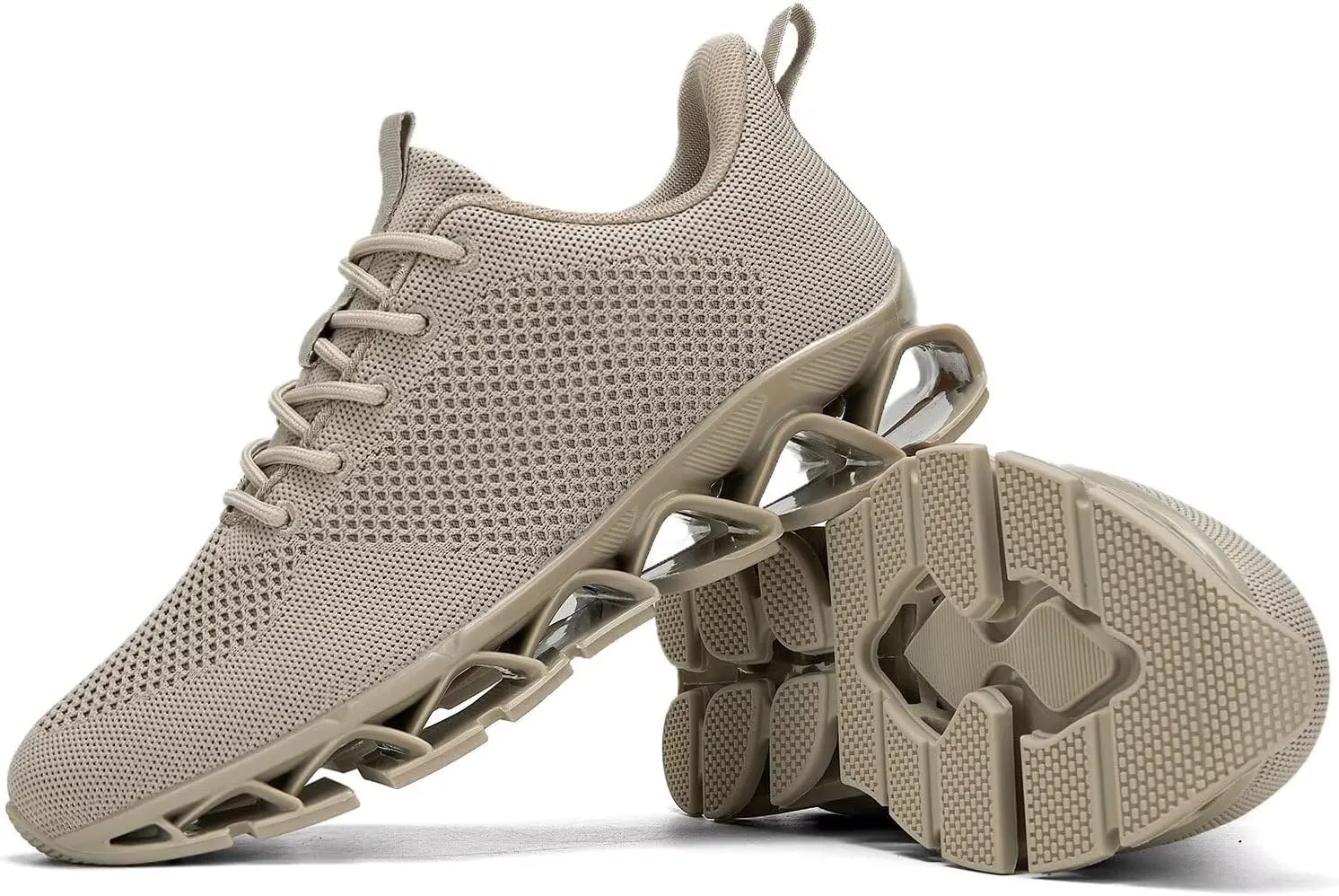 Mens Walking Shoes Blade Non Slip Fashion Sneakers Breathable Mesh Soft Sole Casual Athletic Running Sport Shoes