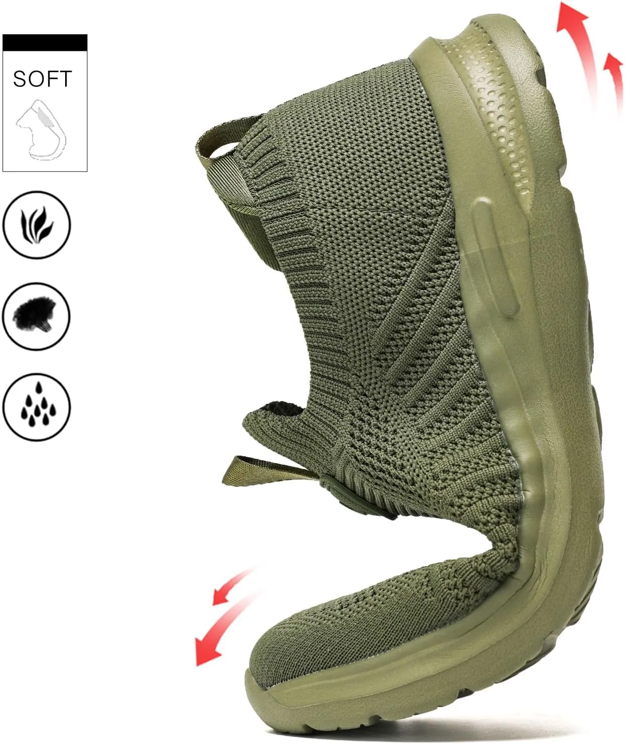 Mens Walking Shoes Lightweight Breathe Mesh Running Shoes Slip On Fashion Tennis Sneakers Comfort Gym Workout Zapatos de Hombre