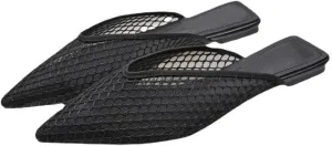 Mesh Ballet Flats for Women Woven Mesh Sandals Slip on Mule Slippers Hollow Water Slides Barefoot Dress Shoes Pointed Toes Waterproof Lightweight Breathable Backless Tennis Shoes Indoor Outdoor