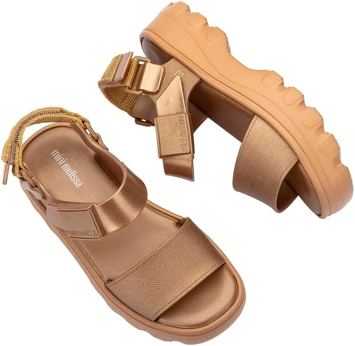 mini melissa Kick Off Platform Sandals for Kids - Chunky Platform Jelly Sandals for Girls, Kids Summer Shoes, Girls Sandals