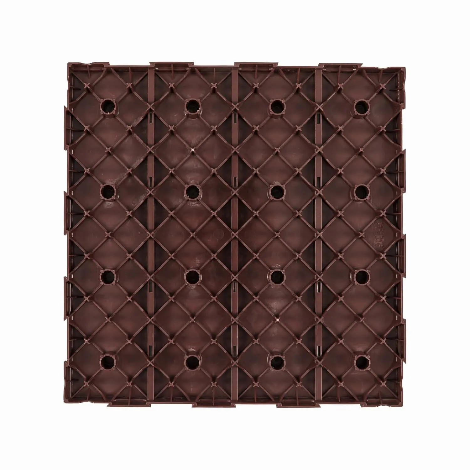 Panana 9Pcs Plastic Interlocking Deck Tiles, 12"x12" Waterproof Outdoor Composite Flooring Floor Decking Tiles for Porch Poolside Balcony Backyard, Dark Brown