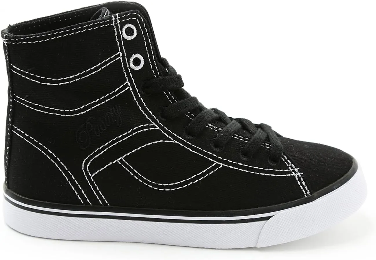Pastry Cassatta Stretch Canvas Dance Sneakers, Black/White, Youth/Size 2