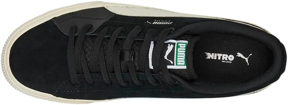 Puma Mens Suede Skate Nitro Og Skateboard Skate Sneakers Shoes - Black